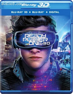 Ready Player One [Blu-ray 3D + Blu-ray + Digital] Cover