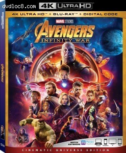 Avengers: Infinity War [4K Ultra HD + Blu-ray + UltraViolet] Cover