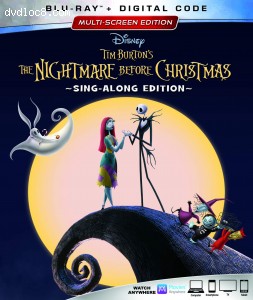 Nightmare Before Christmas, The: Sing-Along Edition [Blu-ray + Digital] Cover
