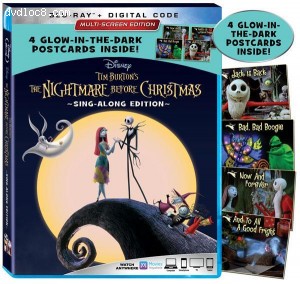 Nightmare Before Christmas, The: Sing-Along Edition (FYE Exclusive) [Blu-ray + Digital] Cover