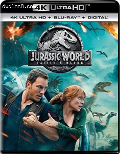 Jurassic World: Fallen Kingdom [4K Ultra HD + Blu-ray + Digital] Cover