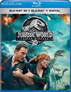 Jurassic World: Fallen Kingdom [Blu-ray 3D + Blu-ray + Digital] Cover