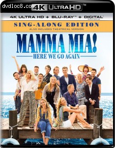 Mamma Mia! Here We Go Again [4K Ultra HD + Blu-ray + Digital] Cover