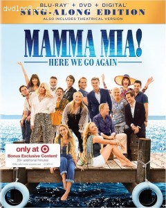 Mamma Mia! Here We Go Again (Target Exclusive) [Blu-ray + DVD + Digital] Cover