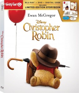 Christopher Robin (Target Exclusive Limited Edition Storybook) [Blu-ray + DVD + Digital] Cover