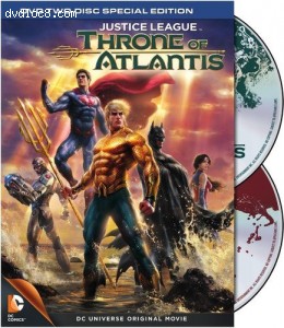 Justice League: Throne of Atlantis: 2 Disc Special Edition (DVD) Cover