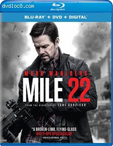 Mile 22 [Blu-ray + DVD + Digital] Cover