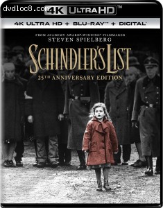 Schindler's List: 25th Anniversary Edition [4K Ultra HD + Blu-ray + Digital] Cover