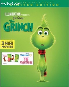 Dr. Seuss The Grinch (Wal-Mart Exclusive) [Blu-ray + DVD + Digital] Cover