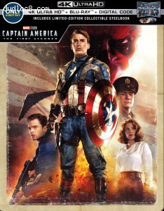 Captain America: The First Avenger (Best Buy Exclusive SteelBook) [4K Ultra HD + Blu-ray + Digital] Cover