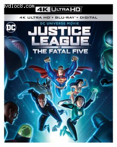 Cover Image for 'Justice League vs The Fatal Five [4K Ultra HD + Blu-ray + Digital]'
