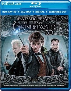 Fantastic Beasts: The Crimes of Grindelwald [Blu-ray 3D + Blu-ray + Digital] Cover