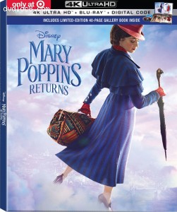 Mary Poppins Returns (Target Exclusive DigiBook) [4K Ultra HD + Blu-ray + Digital] Cover
