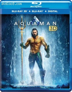 Cover Image for 'Aquaman [Blu-ray 3D + Blu-ray + Digital]'