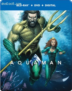 Aquaman (Best Buy Exclusive SteelBook) [Blu-ray + DVD + Digital] Cover
