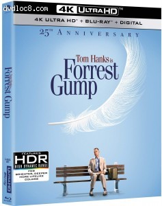 Cover Image for 'Forrest Gump (25th Anniversary Edition) [4K Ultra HD + Blu-ray + Digital]'