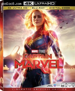 Cover Image for 'Captain Marvel [4K Ultra HD + Blu-ray + Digital]'