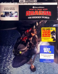 How to Train Your Dragon: The Hidden World (Best Buy Exclusive SteelBook) [4K Ultra HD + Blu-ray + Digital] Cover