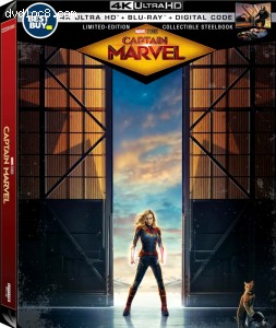 Captain Marvel (Best Buy Exclusive SteelBook) [4K Ultra HD + Blu-ray + Digital] Cover