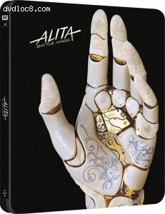 Alita: Battle Angel (Best Buy Exclusive SteelBook) [Blu-ray 3D + 4K Ultra HD + Blu-ray + Digital] Cover