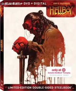 Hellboy (Target Exclusive SteelBook) [Blu-ray + DVD + Digital] Cover