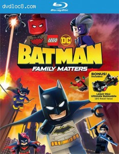 Lego DC Batman: Family Matters [Blu-Ray/Bonus Batmobile] Cover