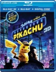 Cover Image for 'PokÃ©mon Detective Pikachu [Blu-ray 3D + Blu-ray + Digital]'