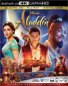 Cover Image for 'Aladdin [4K Ultra HD + Blu-ray + Digital]'