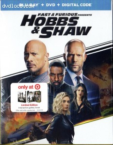 Fast &amp; Furious Presents: Hobbs &amp; Shaw (Target Exclusive) [Blu-ray + DVD + Digital] Cover