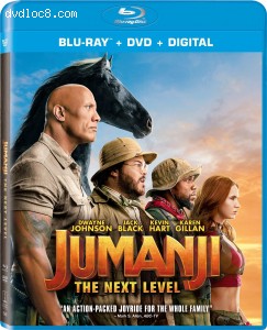Jumanji: The Next Level [Blu-ray + DVD + Digital] Cover