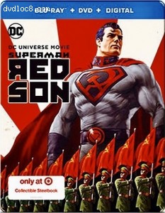 Superman: Red Son (Target Exclusive SteelBook) [Blu-ray + DVD + Digital] Cover