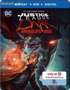 Justice League Dark: Apokolips War (Target Exclusive SteelBook) [Blu-ray + DVD + Digital] Cover