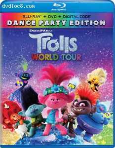 Cover Image for 'Trolls World Tour (Dance Party Edition) [Blu-ray + DVD + Digital]'
