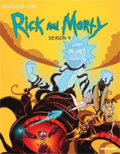 Cover Image for 'Rick and Morty: Season 4 (SteelBook) [Blu-ray + Digital]'