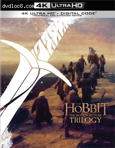 The Hobbit: The Motion Picture Trilogy (Extended &amp; Theatrical) [4K Ultra HD + Digital] Cover