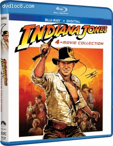 Indiana Jones: 4-Movie Collection [Blu-ray + Digital] Cover