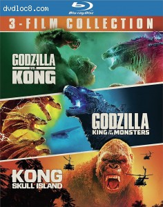 Godzilla vs. Kong / Godzilla: King of the Monsters / Kong: Skull Island (3-Film Collection) [Blu-ray + Digital] Cover