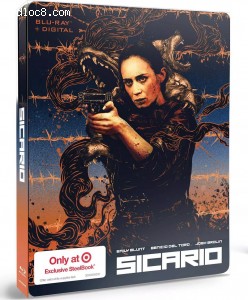 Sicario (Target Exclusive SteelBook) [Blu-ray + Digital HD] Cover
