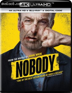 Cover Image for 'Nobody [4K Ultra HD + Blu-ray + Digital]'