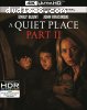 Quiet Place Part II, A [4K Ultra HD + Blu-ray + Digital]
