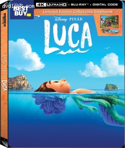 Luca (Best Buy Exclusive SteelBook) [4K Ultra HD + Blu-ray + Digital] Cover