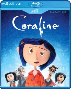 Coraline [Blu-ray + DVD] Cover