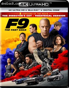 F9: The Fast Saga [4K Ultra HD + Blu-ray + Digital] Cover