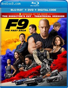 F9: The Fast Saga [Blu-ray + DVD + Digital] Cover
