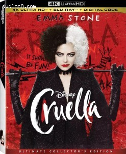 Cover Image for 'Cruella [4K Ultra HD + Blu-ray + Digital]'