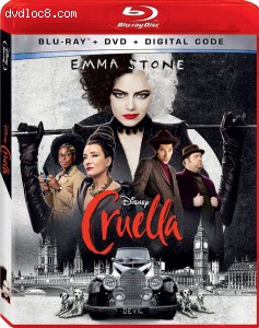 Cruella [Blu-ray + DVD + Digital] Cover