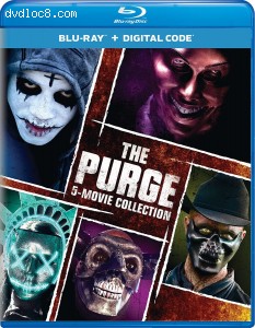 Cover Image for 'Purge, The: 5-Movie Collection [Blu-ray + Digital]'