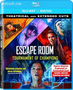 Cover Image for 'Escape Room: Tournament of Champions (Extended Cut) [Blu-ray + Digital HD]'