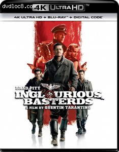 Cover Image for 'Inglourious Basterds [4K Ultra HD + Blu-ray + Digital]'
