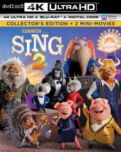 Cover Image for 'Sing 2 (Collector's Edition) [4K Ultra HD + Blu-ray + Digital]'